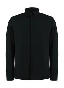 Kustom Kit KK143 - Tailored Fit Superwash® 60º Pique Shirt Black