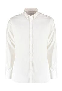 Kustom Kit KK182 - Slim Fit Stretch Oxford Shirt LS White