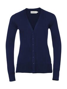 Russell Europe R-715F-0 - Ladies` V-Neck Knitted Cardigan