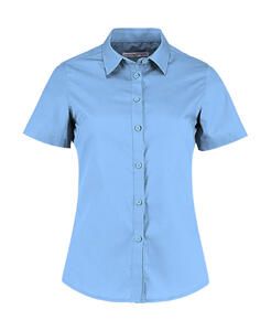 Kustom Kit KK241 - Women's Tailored Fit Poplin Shirt SSL Light Blue