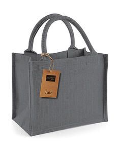Westford Mill W412 - Jute Mini Gift Bag Graphite Grey/Graphite Grey