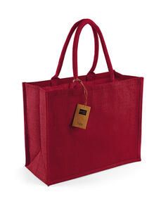 Westford Mill W407 - Classic Jute Shopper Dairing Red/Red