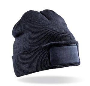 Result Genuine Recycled RC927X - Recycled Double Knit Printers Beanie Navy