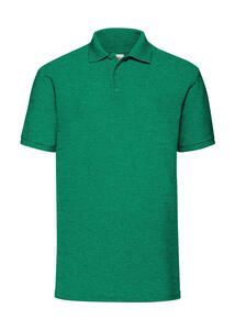 Fruit of the Loom 63-402-0 - Piqué Polo Mischgewebe Heather Green