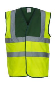 Yoko HVW100 - Hi Vis 2 Band + Brace Waistcoat Fluo Yellow/Paramedic Green