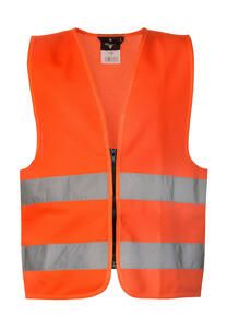 Korntex KWRX - Safety Zipper Vest for Kids "Aalborg" Orange