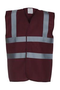 Yoko HVW100P - Fluo 2 Band+Brace Waistcoat Maroon