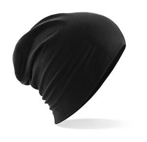 Beechfield B368 - Hemsedal Cotton Slouch Beanie Black