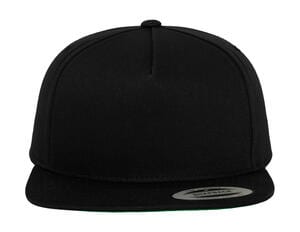 Classics 6007 - Classic 5 Panel Snapback Black/Black