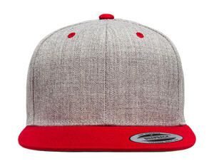 Yupoong 6089MT - Classic Snapback 2-Tone Cap Heather/Red