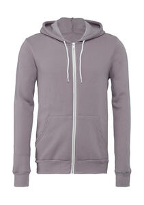 Bella 3739 - Unisex Poly-Cotton Full Zip Hoodie Storm