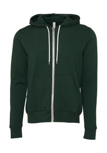 Bella 3739 - Unisex Poly-Cotton Full Zip Hoodie Forest