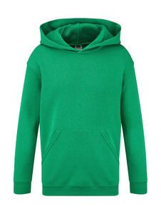 Fruit of the Loom 62-043-0 - Kids Hooded Sweat Heather Green