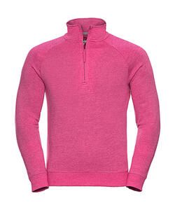 Russell  0R282M0 - Men's HD 1/4 Zip Sweat Pink Marl