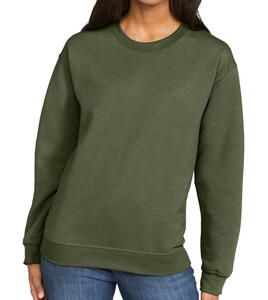 Gildan SF000 - Softstyle Midweight Fleece Adult Crewneck Military Green