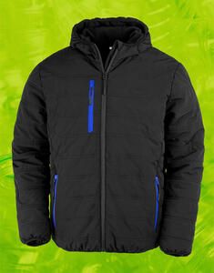 Result Genuine Recycled R240X - Black Compass Padded Winter Jacket Black/Royal