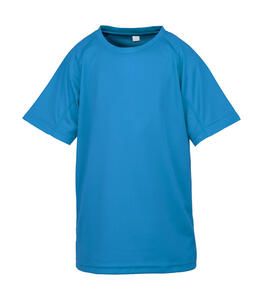 Spiro S287J - Junior Performance Aircool Tee Ocean Blue