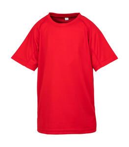 Spiro S287J - Junior Performance Aircool Tee Red