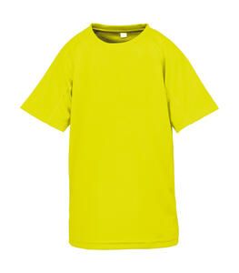 Spiro S287J - Junior Performance Aircool Tee Flo Yellow