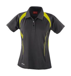 Result S177F - Lady Spiro Team Spirit Polo Grey/Lime