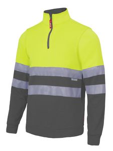 Velilla 305701 - HV TWO-TONE SWEATSHIRT GREY/HI-VIS YELLOW