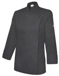 Velilla 405203TC - WOMEN'S LS CHEF JACKET Black