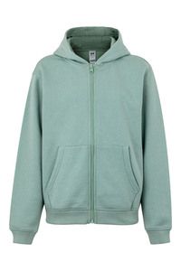 Mukua SF270K - KIDS ZIPPED HOOD SWEATSHIRT Sage