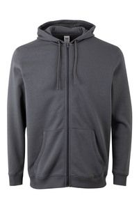 Mukua SF270U - ZIPPED HOOD SWEATSHIRT Dark Grey