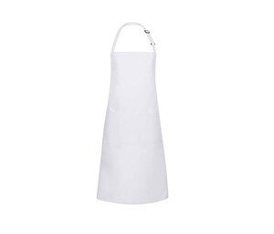 KARLOWSKY KYBLS5 - BIB APRON BASIC WITH BUCKLE AND POCKET White