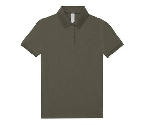 B&C BCW461 - Short-sleeved high density fine piqué polo shirt Camo Green