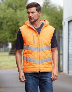 Yoko HV007 - Fluo Kensington Hooded Gilet